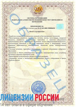 Образец сертификата соответствия (приложение) Старая Полтавка Сертификат ISO 27001
